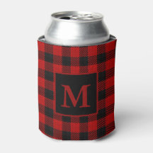 Buffalo Play Monogrammed Can Cooler