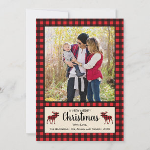 Buffalo Play & Moose Rustic julfotkort Julkort