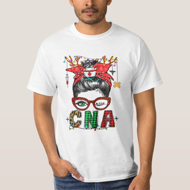 Buffalo Play Nurse X mas Raglan T Shirt (Framsida)