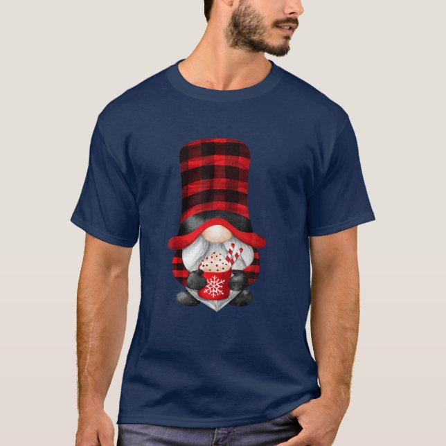 Buffalo Play och Hett Cocoa med Cute Family Chris T Shirt (Framsida)
