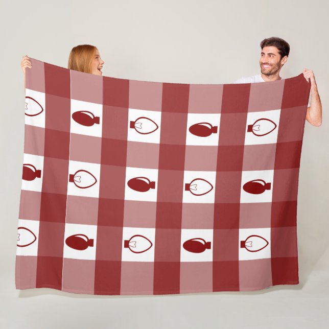 Buffalo Play Ornament jul Lökar Fleecefilt (På plats)