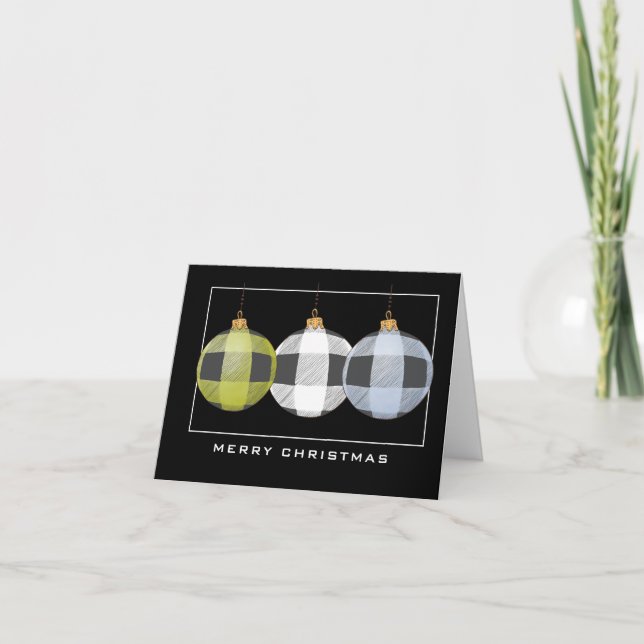 Buffalo Play Ornaments God jul Card Kort (Framsida)