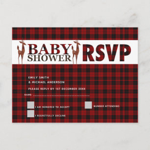 Buffalo Play OSA BABY SHOWER Inbjudan Vykort