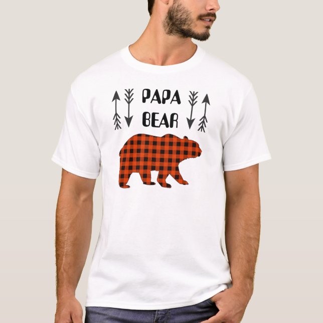 Buffalo Play Pappa Bear T Shirt (Framsida)