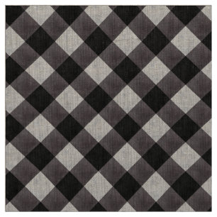 Buffalo Play Patterned Linen Tyg