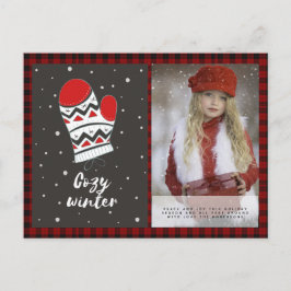 Buffalo Play Photo jul Nytt Year Folk Art Vykort