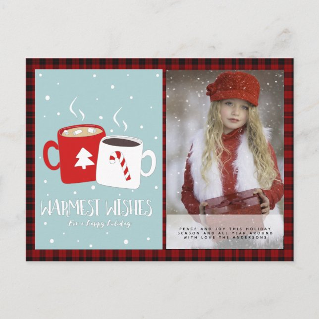 Buffalo Play Photo Julafton Nyår Folkart Hett Coco Vykort (Framsida)