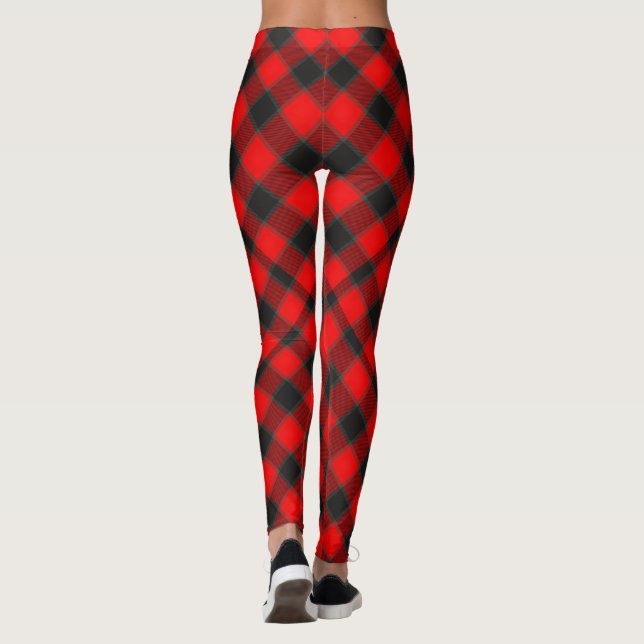 Buffalo Play Red and Black Leggings (Baksida)