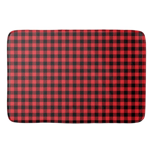 Buffalo Play Red Black Check Badrumsmatta (Framsidan)