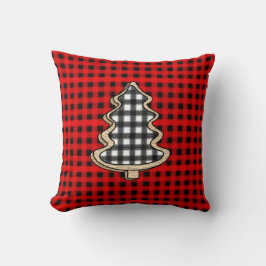 Buffalo Play, Red Gingham Julgranar Kudde