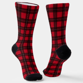Buffalo Play Red och Black Tartan Patterned