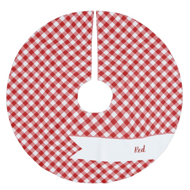 Buffalo Play Red White Julgransmatta Borstad Polyester (Framsidan)