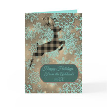 Buffalo Play Reindeer Snöflingor-mappat kort