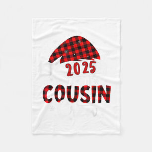 Buffalo Play Santa 2025 Cousin Crew jul Xma Fleecefilt