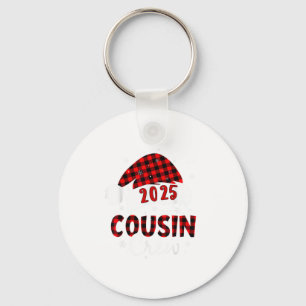 Buffalo Play Santa 2025 Cousin Crew jul Xma Nyckelring