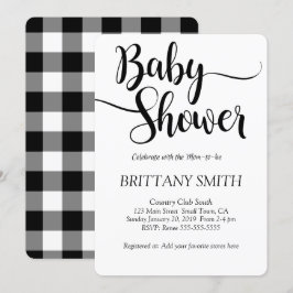 Buffalo Play Simple Baby Shower Inbjudningar