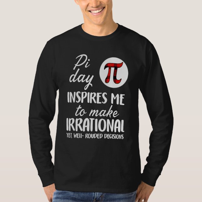 Buffalo Play Symbol Pi Day inspires Me Math S T Shirt (Framsida)