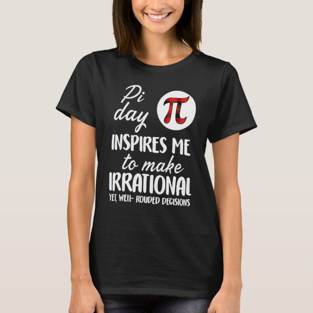 Buffalo Play Symbol Pi Day inspires me Math T Shirt (Framsida)