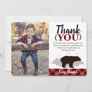 Buffalo Play Vild Bear Lumberjack Photo Tack Kort