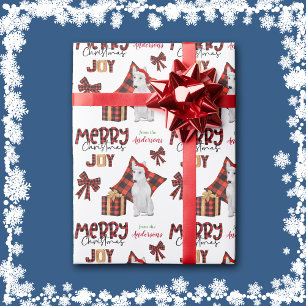 Buffalo Play White Bull Terrier Hund jul Presentpapper