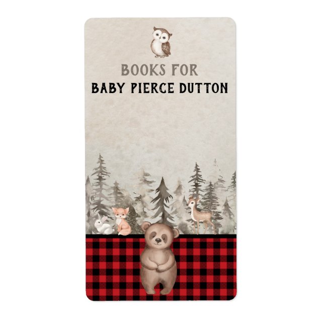 Buffalo Play Woodland Bokar för baby Fraktsedel (Framsidan)