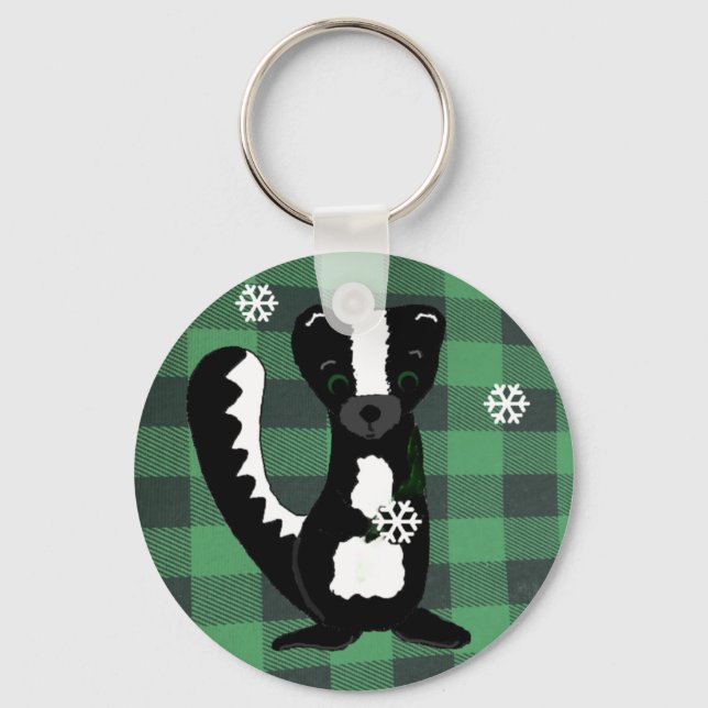 Buffalo Play Woodland Skunk Keychain Nyckelring (Framsida)