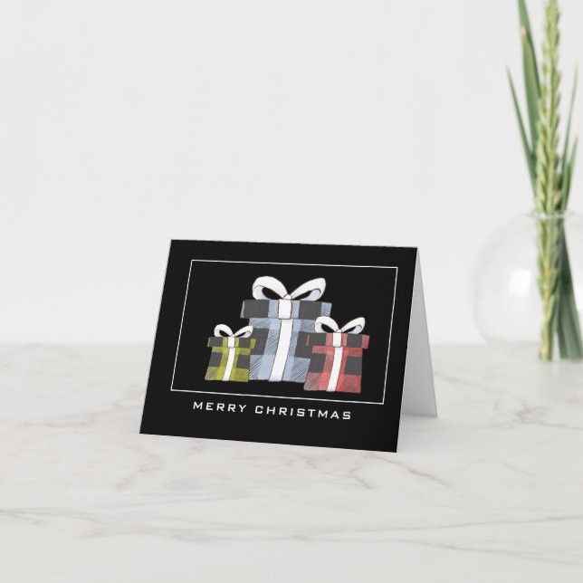 Buffalo Play Wrapped Gifts God jul-kort Kort (Framsida)