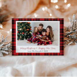 Buffalo Pset Rectangle Photo jul Hälsning Julkort