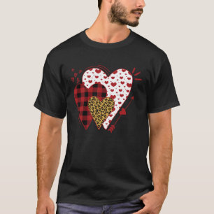 Buffalo Red Black Play och Leopard Hearts Valenti T Shirt