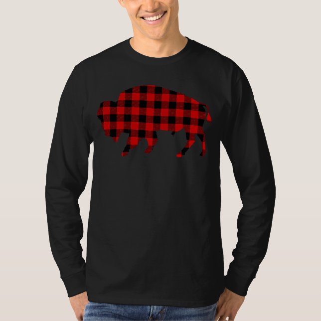 Buffalo Red Buffalo Plaid Tamaraw Matching Family  T Shirt (Framsida)