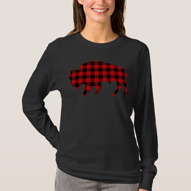 Buffalo Red Buffalo Plaid Tamaraw Matching Family  T Shirt (Framsida)
