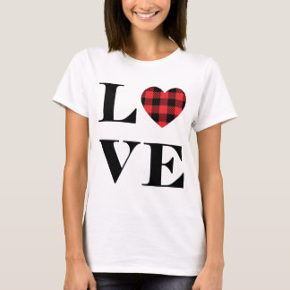 Buffalo Red Play Heart Kärlek t-shirt