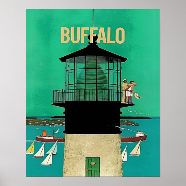 Buffalo resebroschyr  poster (Framsidan)