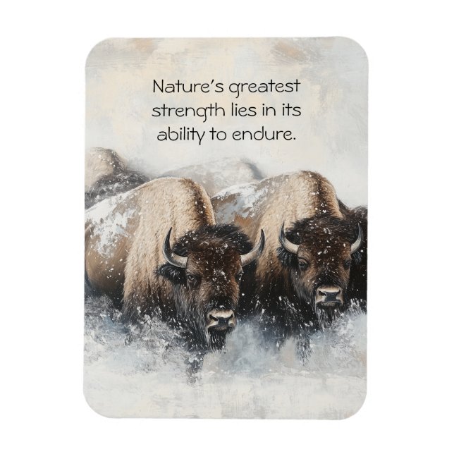 Buffalo Resilience: Snowstorm Magnet (Vertikal)