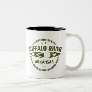 Buffalo River, Arkansas Två-Tonad Mugg