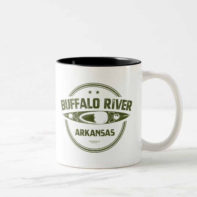 Buffalo River, Arkansas Två-Tonad Mugg (Höger)