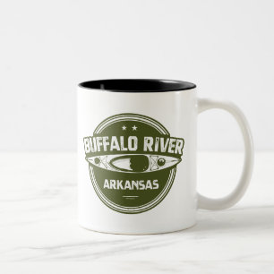 Buffalo River, Arkansas Två-Tonad Mugg