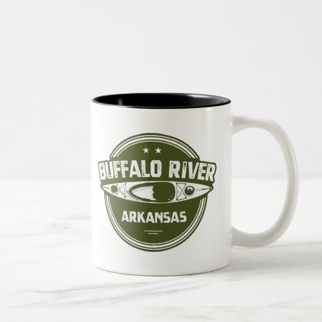 Buffalo River, Arkansas Två-Tonad Mugg (Höger)