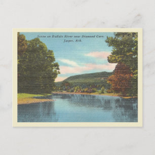 Buffalo River i vintagen Arkansas Vykort