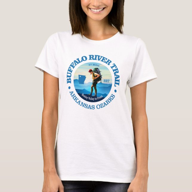 Buffalo River Trail (C) T Shirt (Framsida)