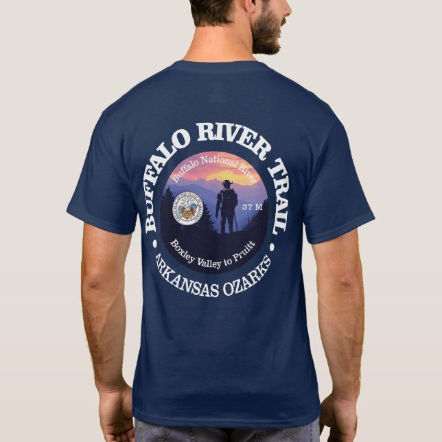 Buffalo River Trail (rd2) T Shirt (Baksida)