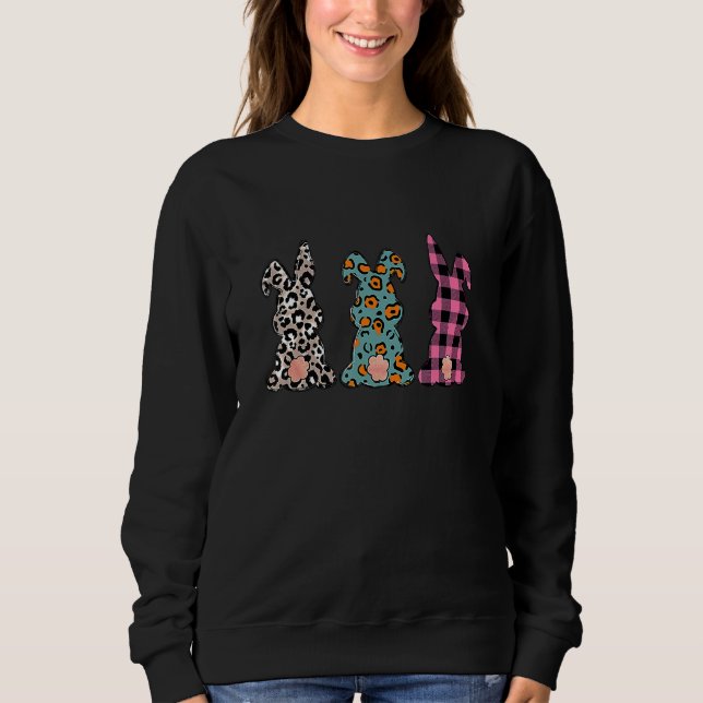 Buffalo Rosa Play Leopard Påskhare Rabbit Tri T Shirt (Framsida)