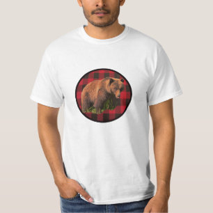 Buffalo-rutig Björn T-Shirt
