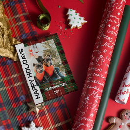 Buffalo-rutig julkort