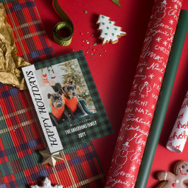 Buffalo-rutig julkort