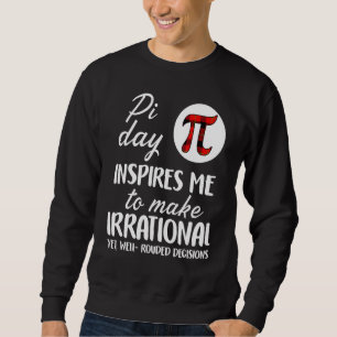 Buffalo-rutig Pi-symbol Pi-dagen Inspirerar Mig Ma Lång Ärmad Tröja