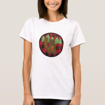Buffalo-rutig Woodland-ekorre Holiday T-shirt