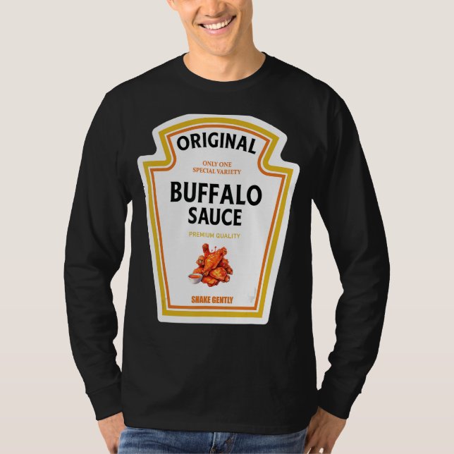 Buffalo Sauce Halloween 2024 Costume Family Matchi T Shirt (Framsida)