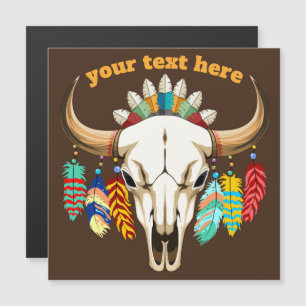 Buffalo Skalle Native American Emblem