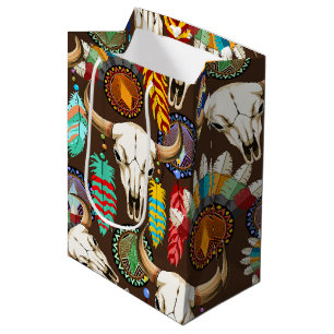 Buffalo Skalle Native American Emblem